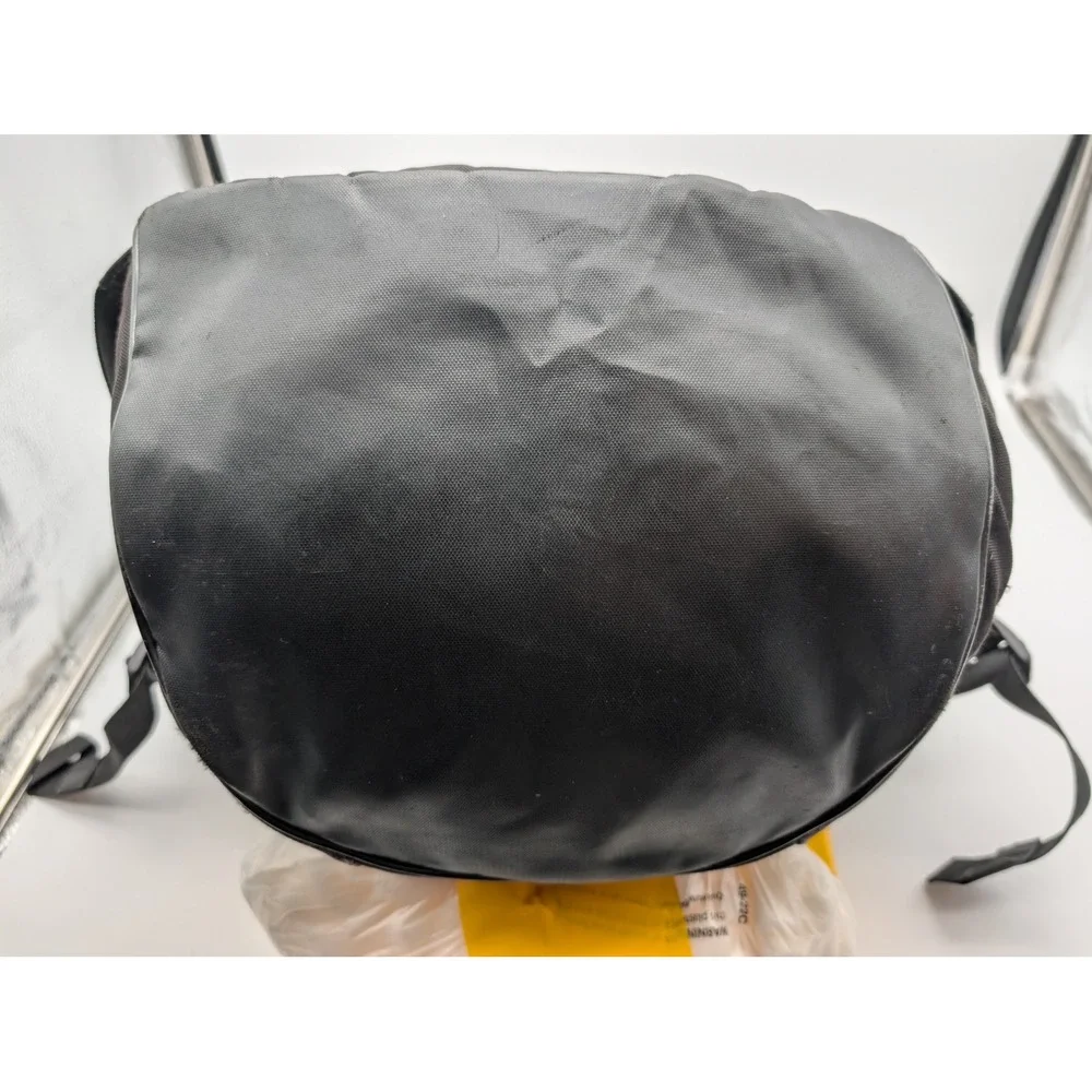 Adidas Backpack Black Grey Heathered Neon Yellow Interior Multi Pocket Travel